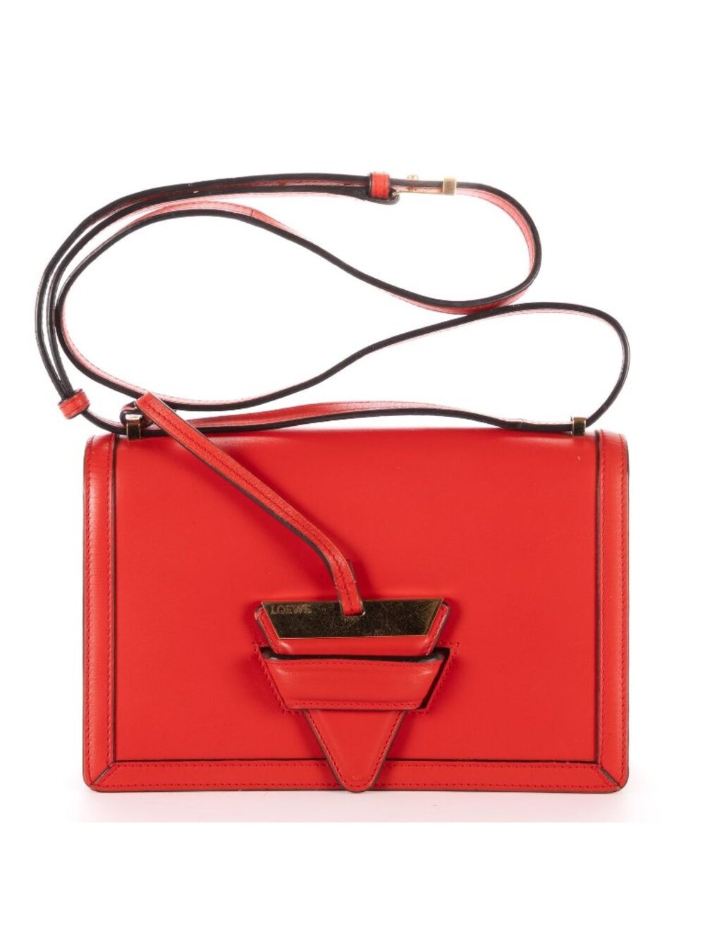 Loewe Medium Barcelona Red Smooth Calfskin